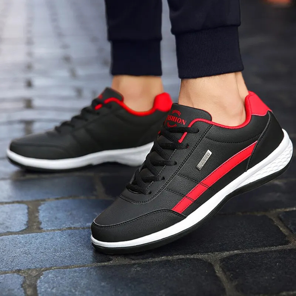Męskie skórzane sneakersy zaprojektowane dla równowagi